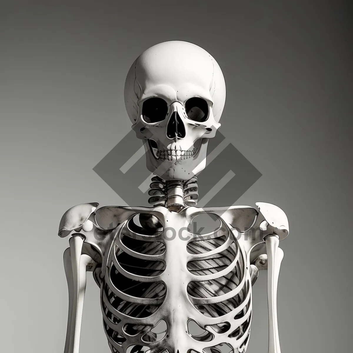 Picture of Pirate Skeleton Head Bust Pose - Frightening Horror Concept