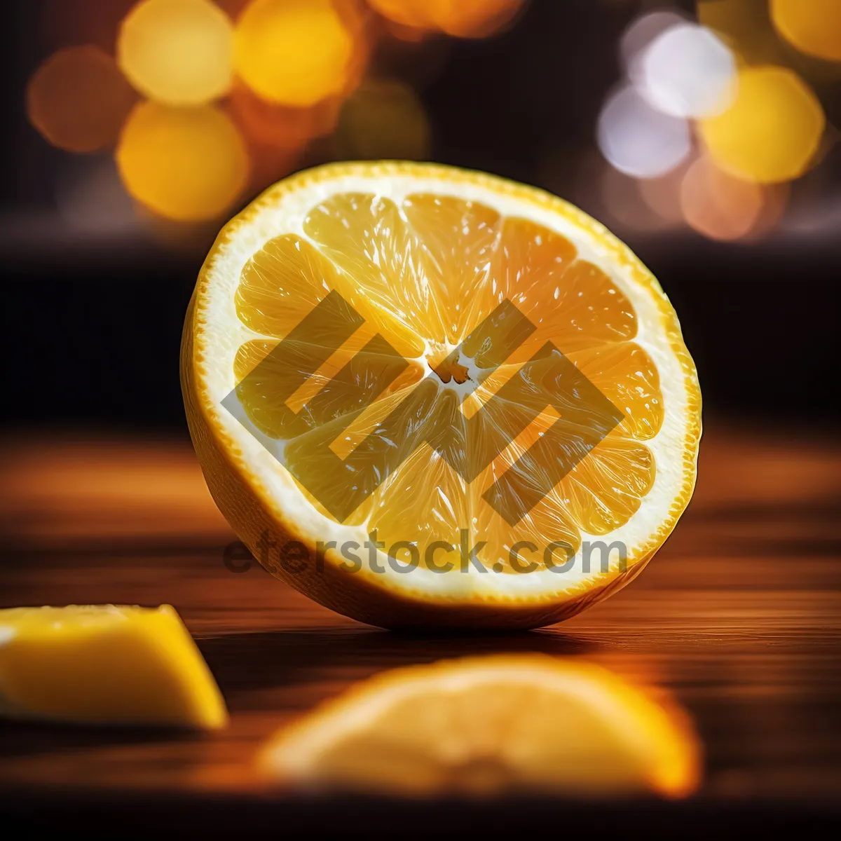 Picture of Fresh Orange and Lemon Slices, Healthy Breakfast Option