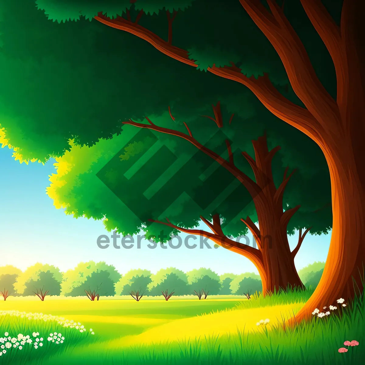 Picture of Vibrant Fields under the Sunny Sky