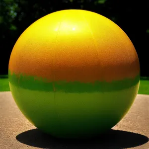 Sports Equipment: Croquet Ball with Egg Shape