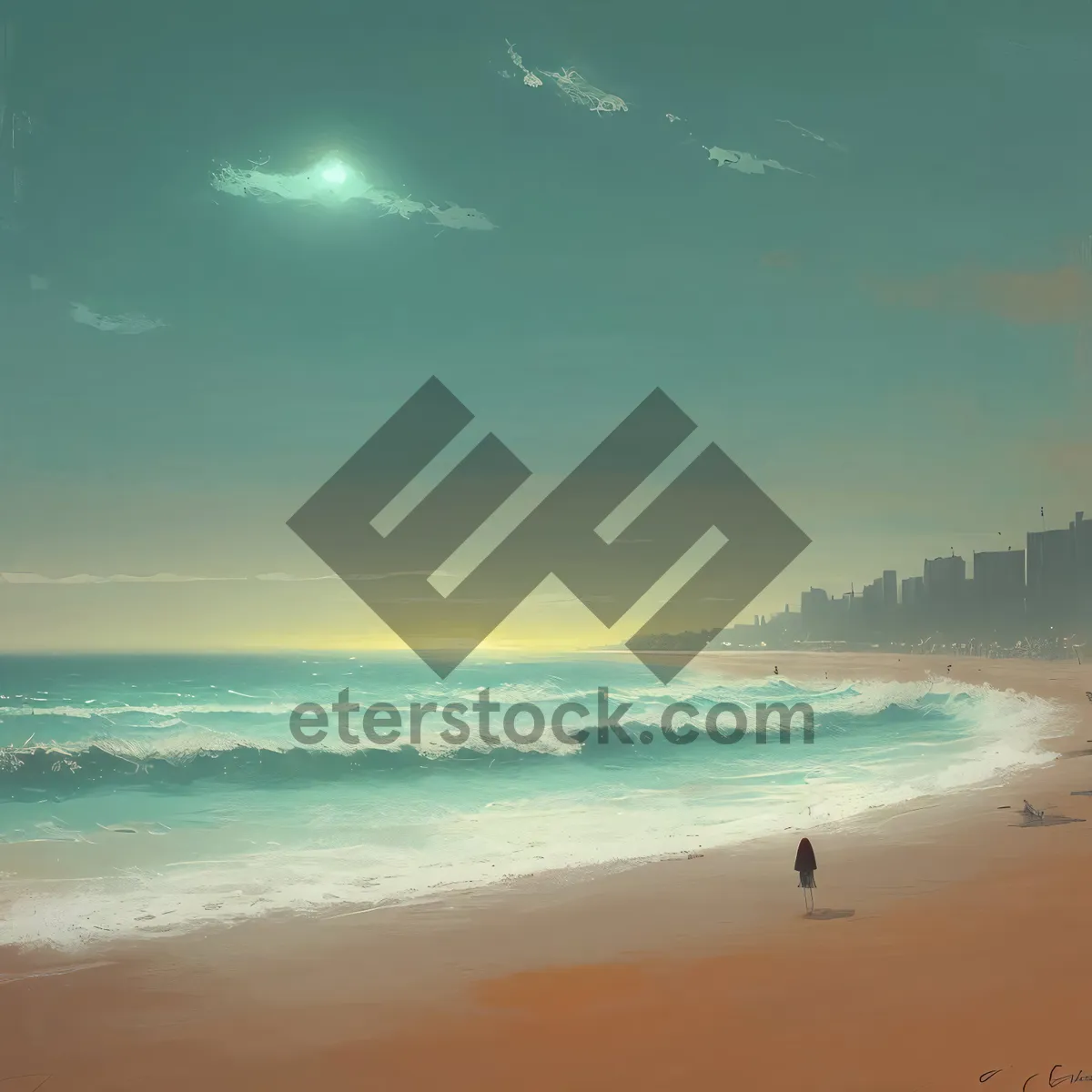 Picture of Serene Seaside Escape: Turquoise Waters and Sandy Shores