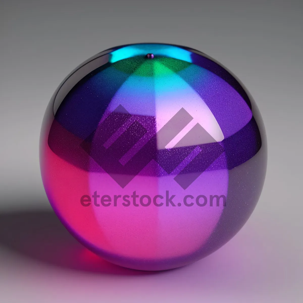 Picture of Shiny Global Glass Sphere Icon - World Map Design