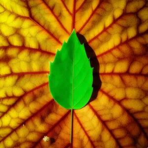 Leaf Canopy: Vibrant Orange and Yellow Protective Shelter