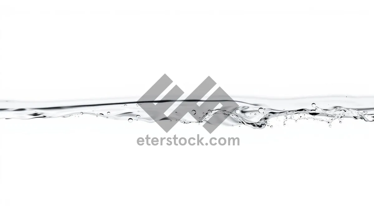 Picture of Refreshing Spa Water Splash with Bubbles on White Background