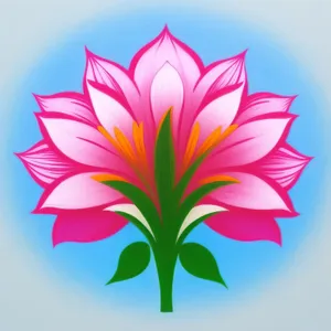 Lotus Floral Design graphic art element