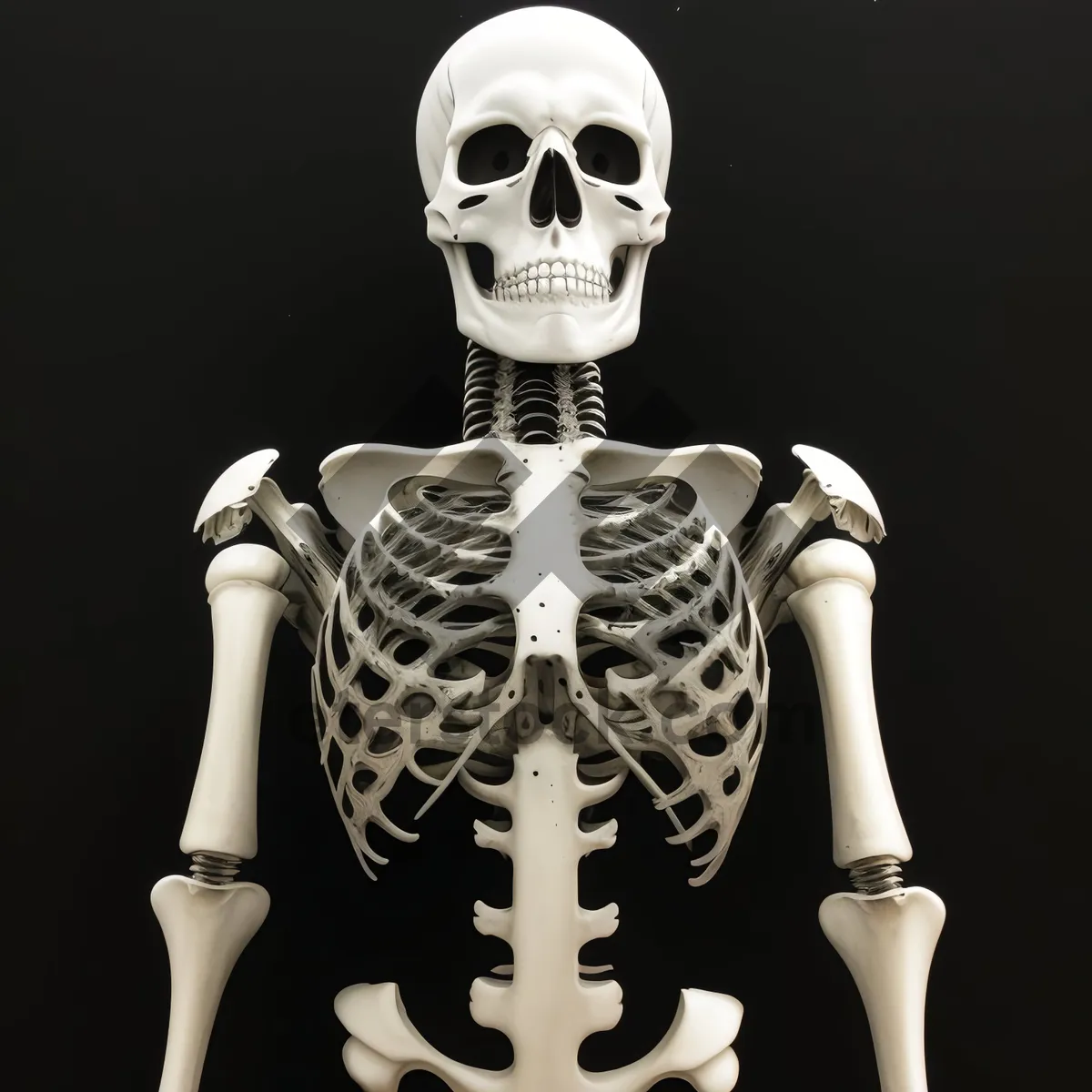 Picture of Anatomical Baron - 3D Sculpture of Human Skull and Skeleton