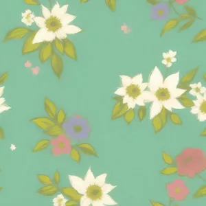 Retro Floral Wallpaper Pattern Texture Vintage Summer Design