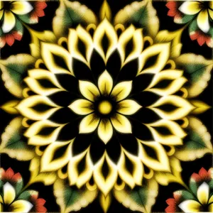 Colorful Floral Pinwheel - Yellow Daisy in Full Bloom