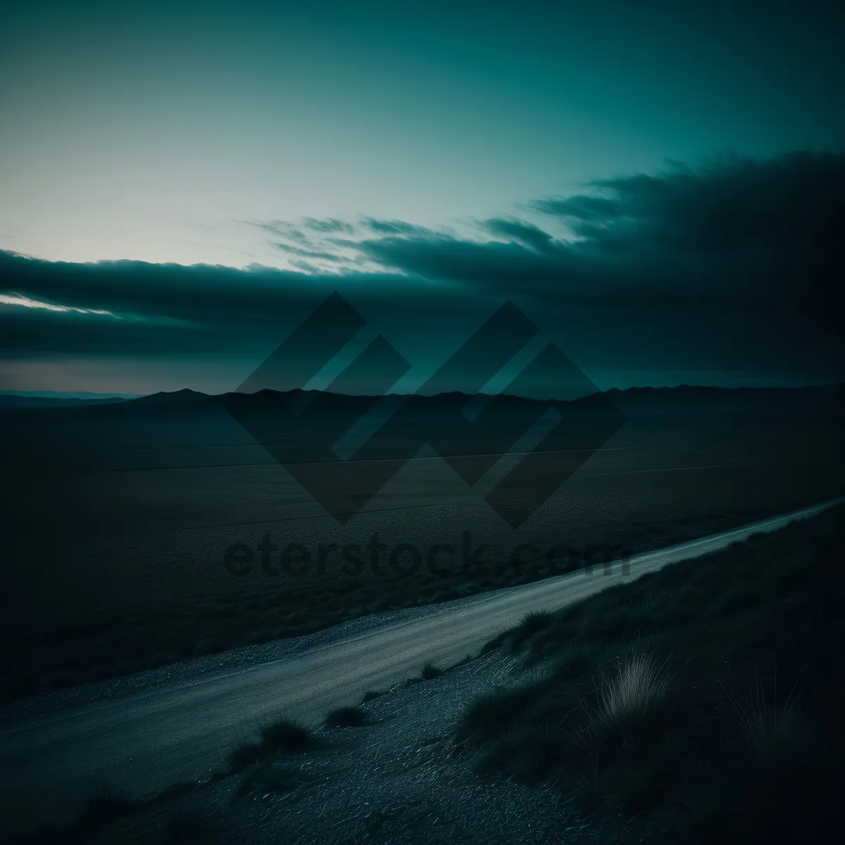 Picture of Golden Horizon over Desert Dunes