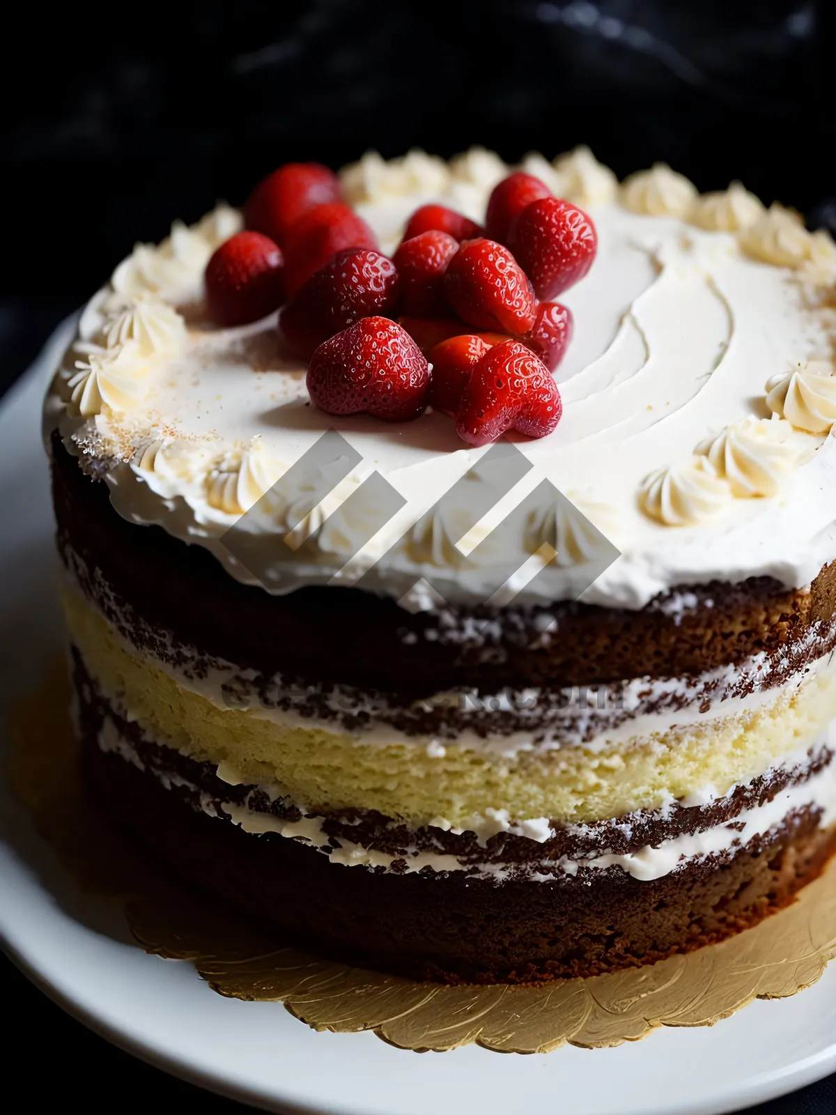 Picture of Delicious Sweet Berry Trifle with Chocolate