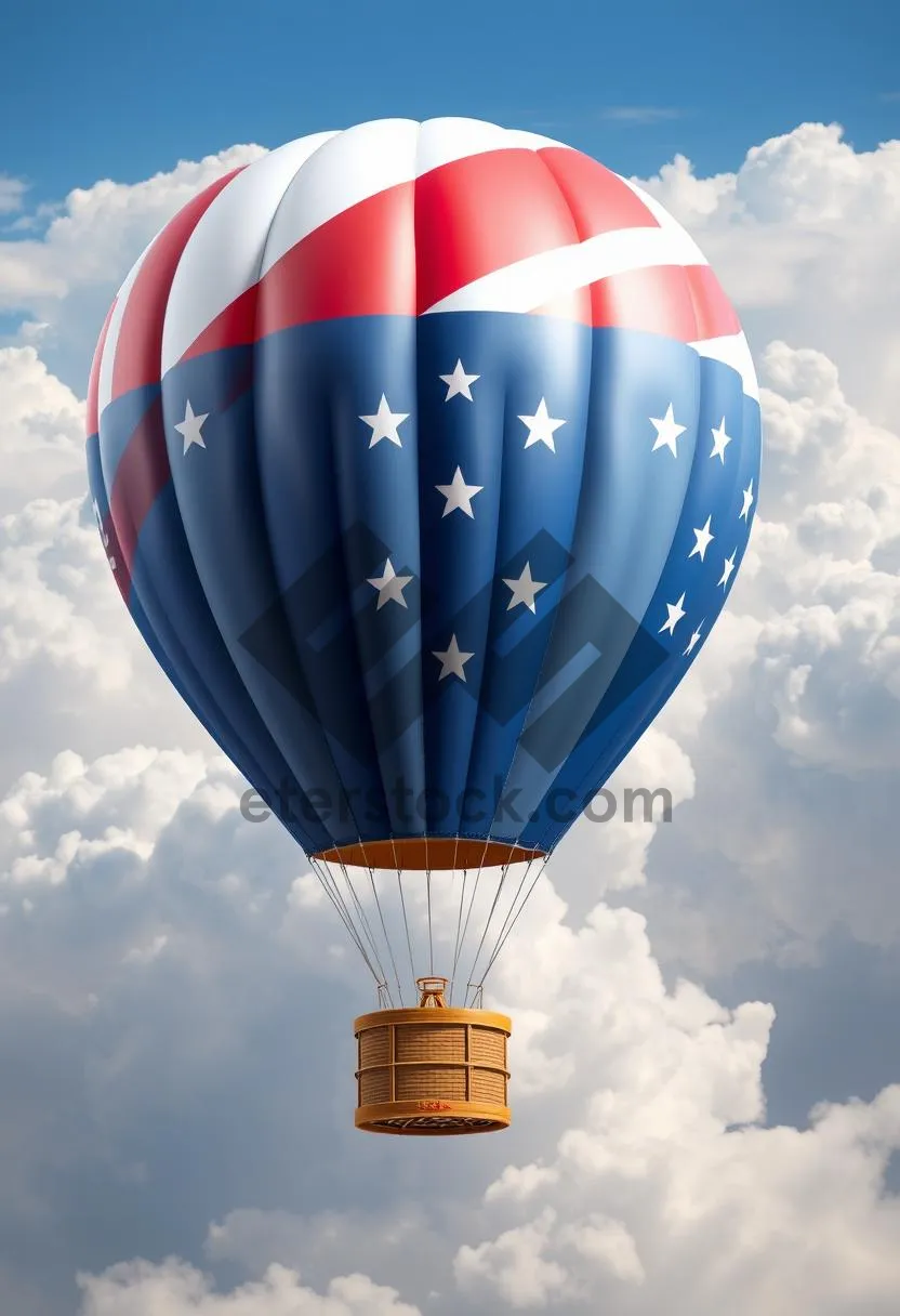 Picture of Hot Air Balloon Adventure in Colorful Sky Celebration