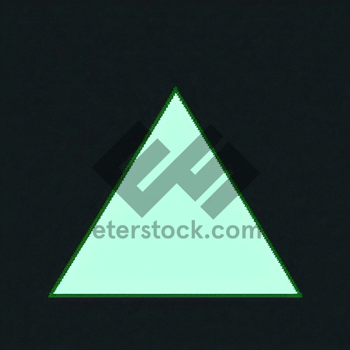 Picture of Caution Triangle: Symbol of Traffic Warning