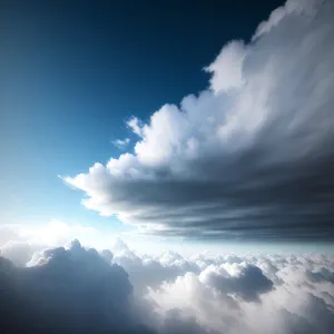 Serene Sky: Glimpse of Heavenly Clouds