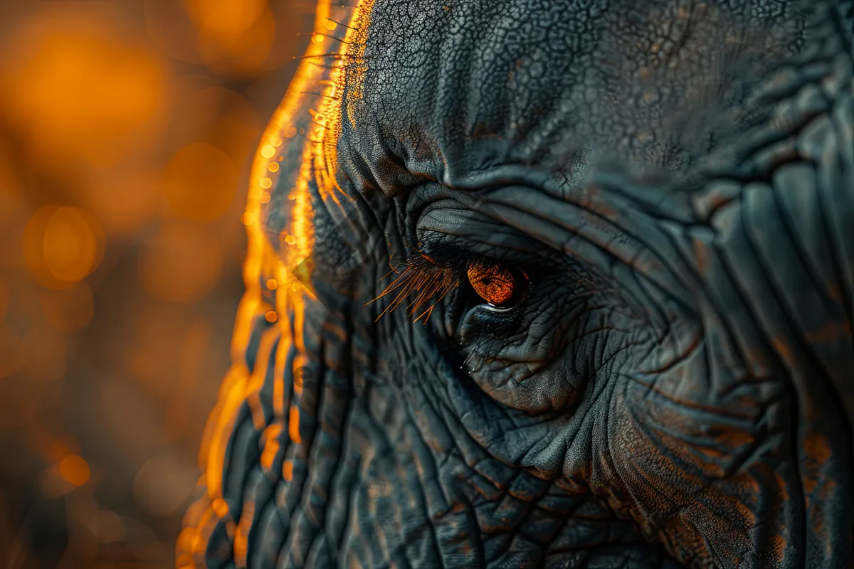 Picture of Zebra eye close-up in the wildlife safari.