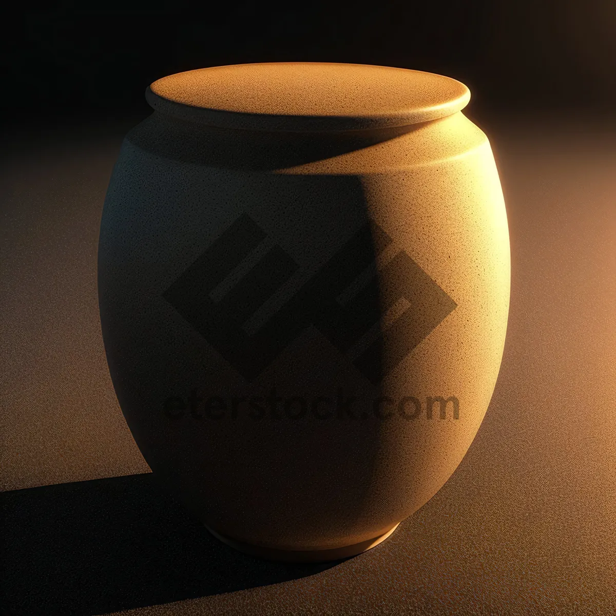 Picture of Earthenware beverage cup with ceramic handle