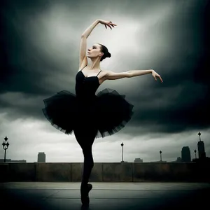Skybound Dancer Soaring with Joy