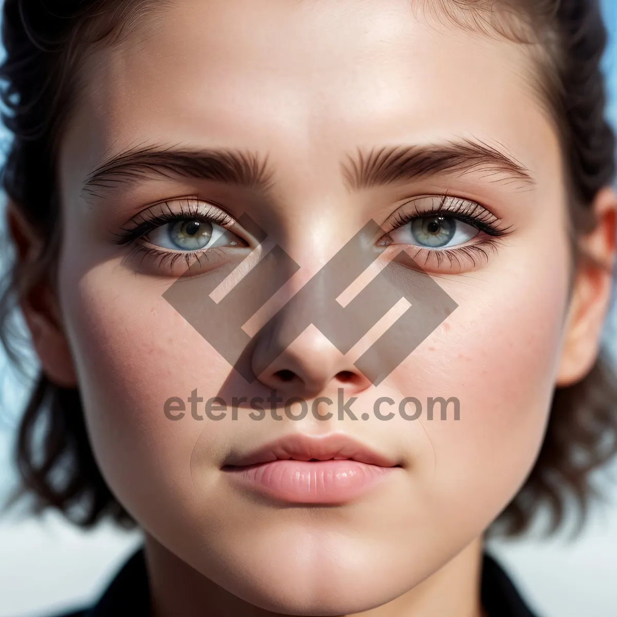 Picture of Gorgeous model with captivating eyes and flawless skin