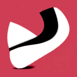 Heart-shaped Graphic Icon Design in Symbolic Art