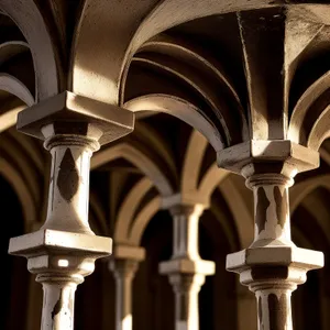 Ancient Cathedral with Stone Vaulted Roof