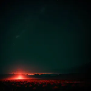 'Stunning Celestial Landscape at Dusk'