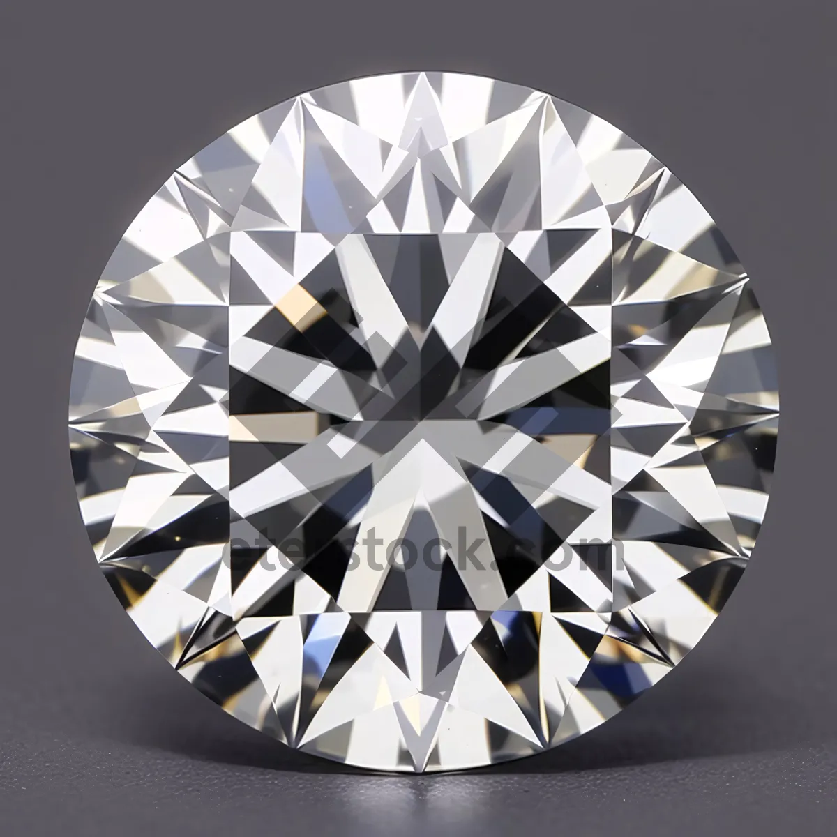 Picture of Sparkling Round Gemstone - Shining Brilliance