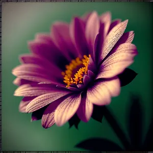 Blooming Pink Daisy Petals in Summer Garden