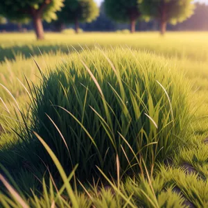 Golden Wheat Field under Blue Sky