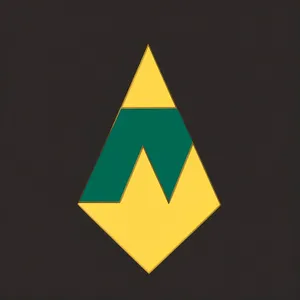 Cone Fir Sign Icon: Graphic Triangle Pyramid Design