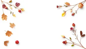 Floral border design element with pink flowers.