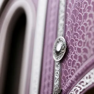 Stylish Fabric Fastener with Intricate Pattern Design