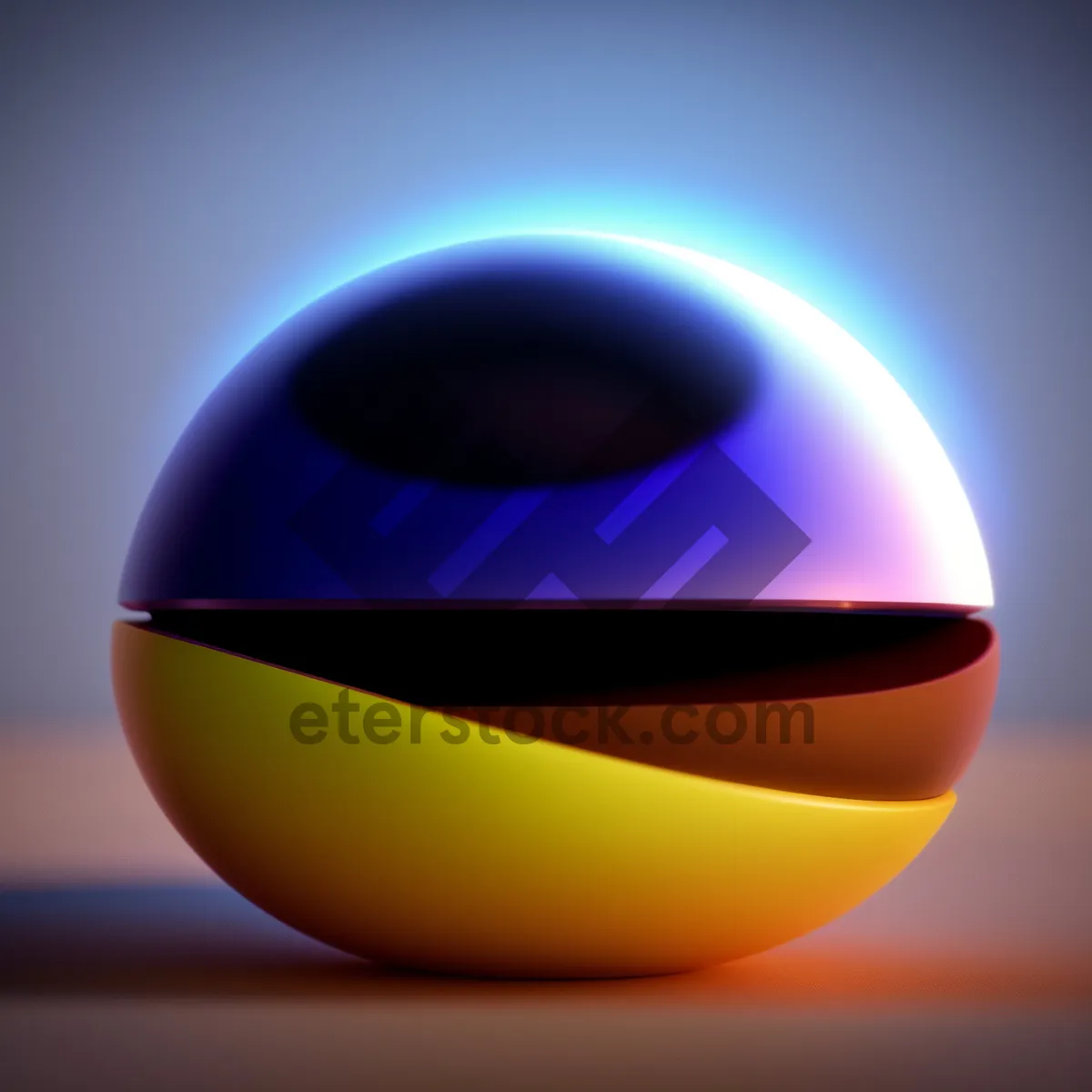 Picture of Globe Icon Sphere: Shiny 3D World Design