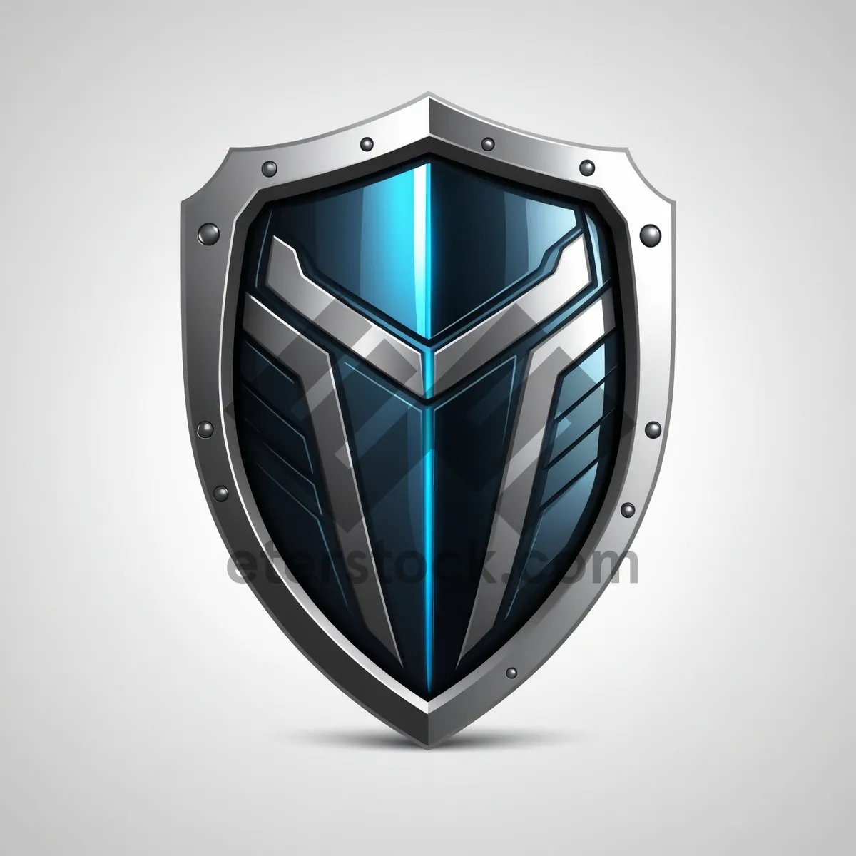 Picture of Shiny Heraldry Shield Emblem Icon.