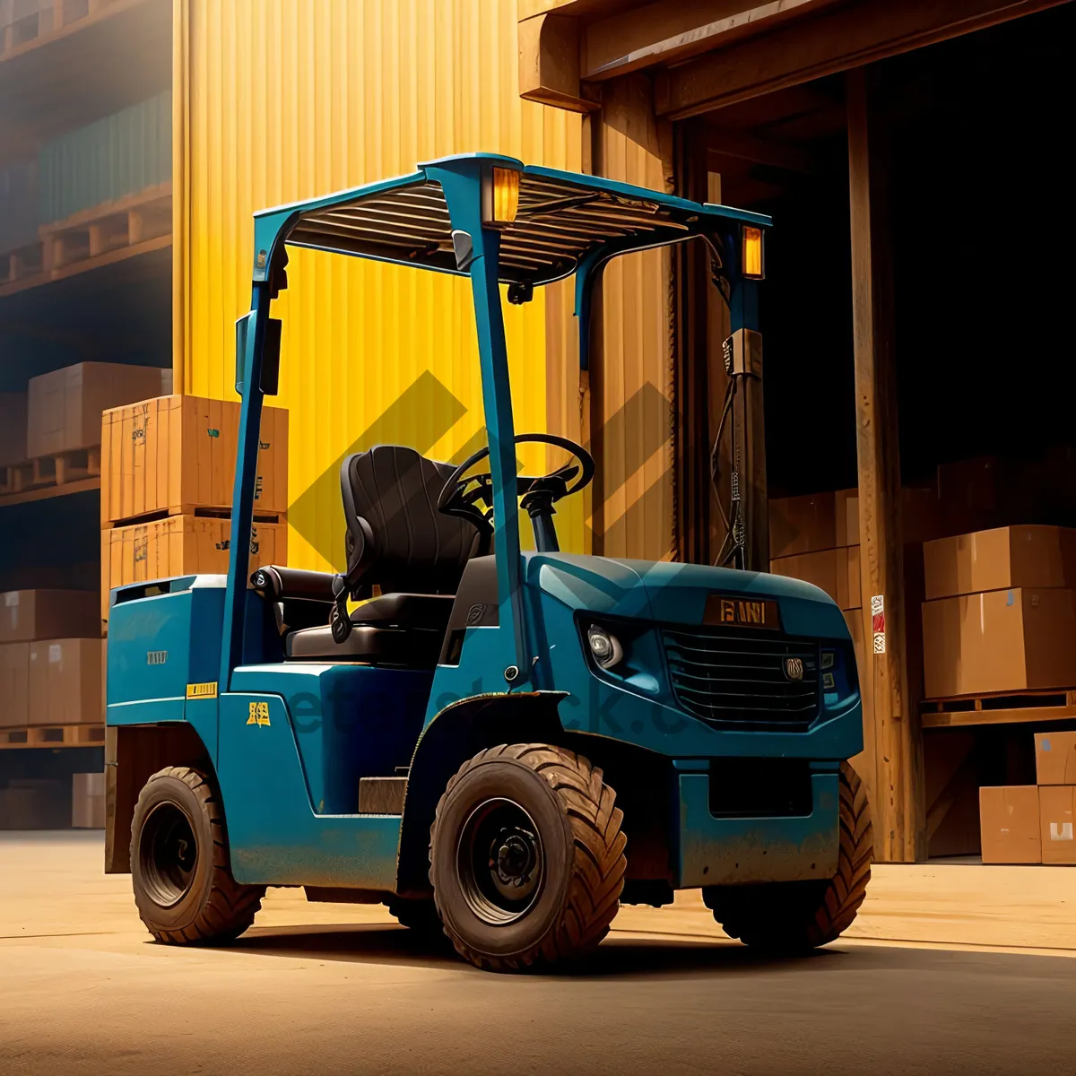 Picture of Heavy-duty Forklift Truck for Efficient Warehouse Operations