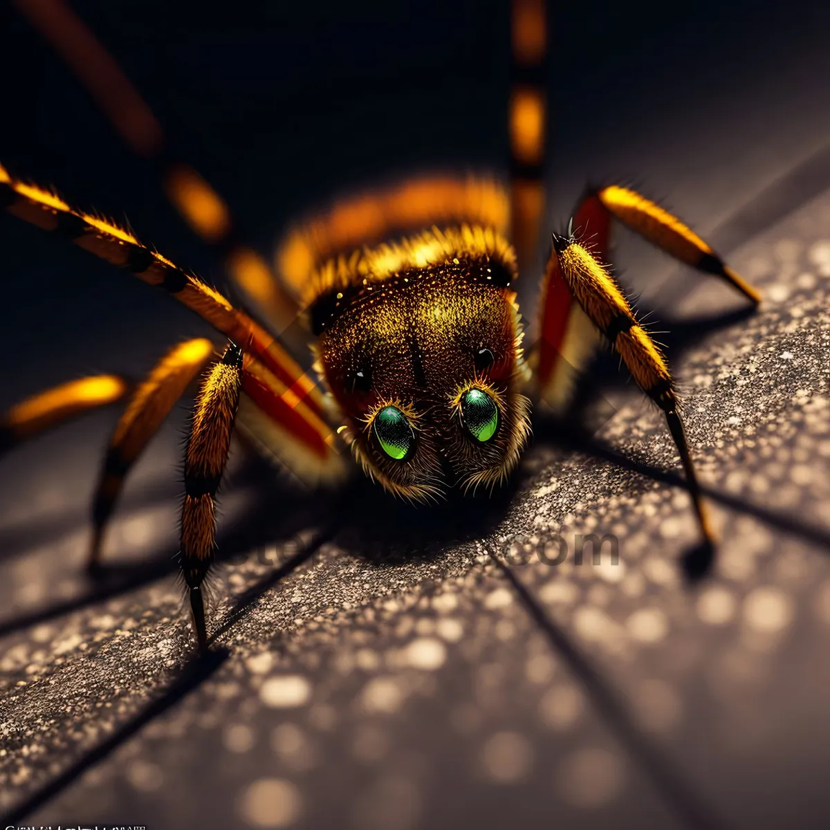 Picture of Black Tiger Beetle: Close-up of Insect with Antenna