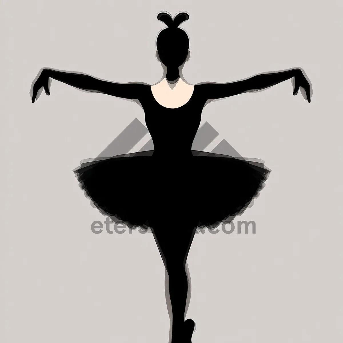 Picture of Elegant Ballet Performance in Silhouette