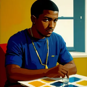 Professional Male Comedian Entertaining in Office