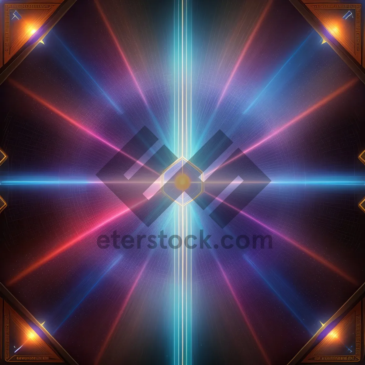 Picture of Vibrant Fractal Energy Explosion: A Creative Digital Art