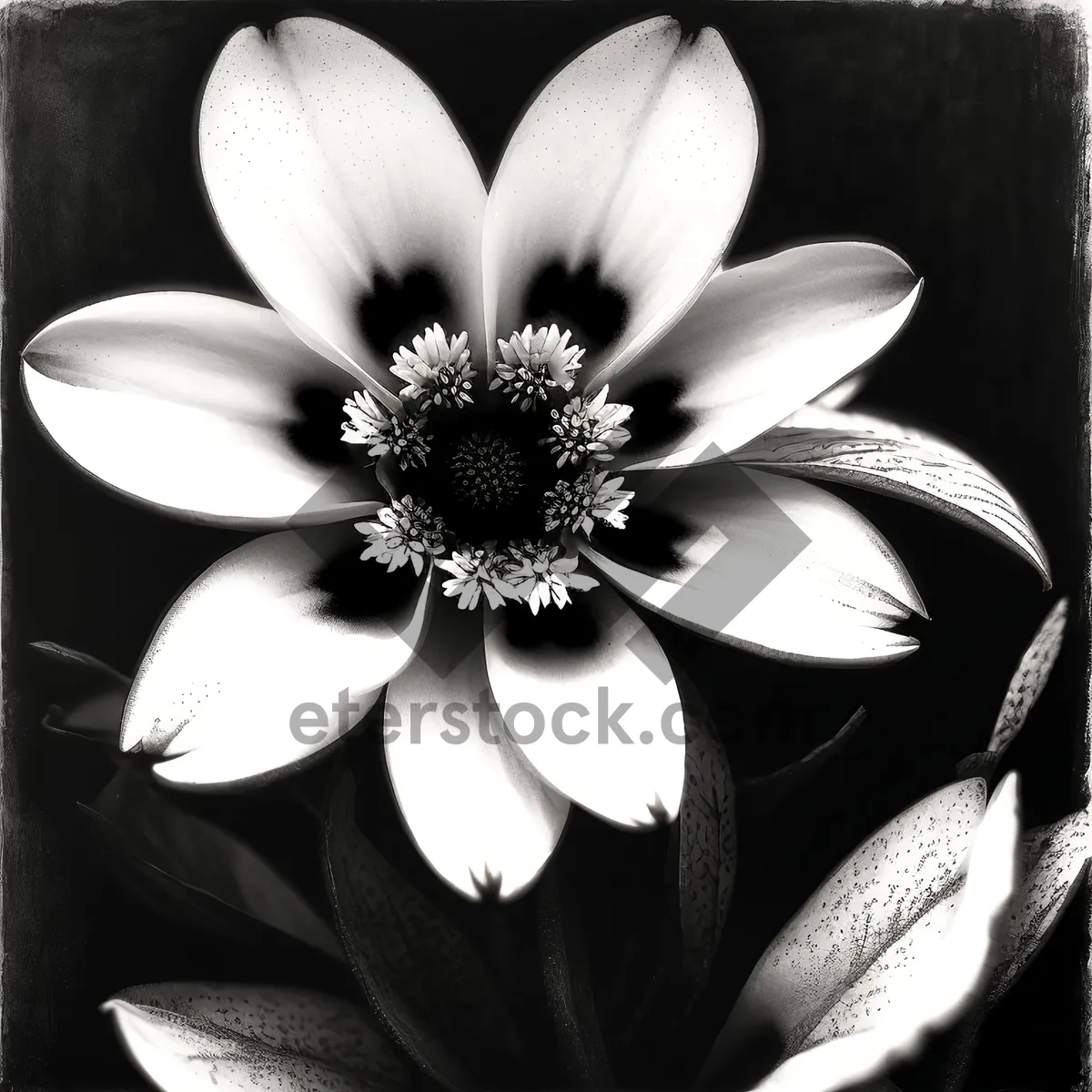 Picture of Pink Magnolia Blossom in Summer Garden