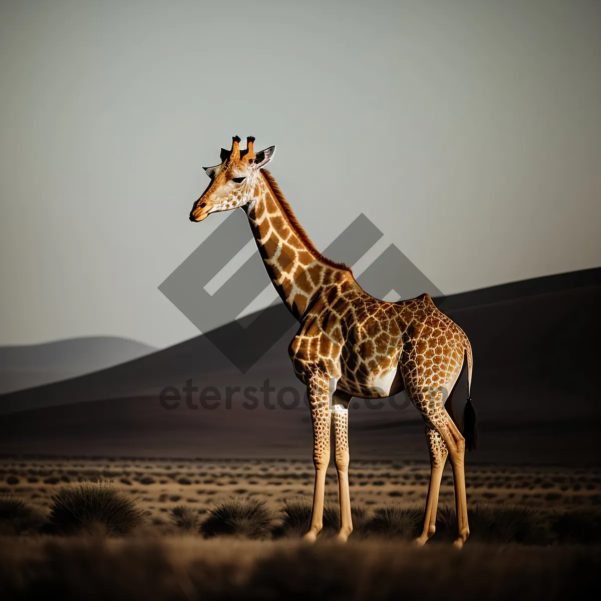 Picture of Majestic Giraffe in South African Wilderness