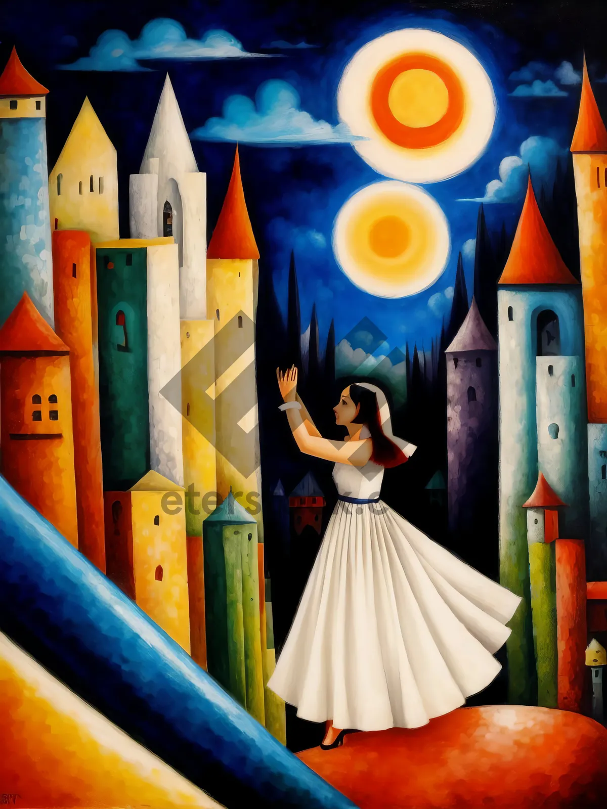 Picture of Colorful Creativity: Rainbow Pencils and Artist's Tools