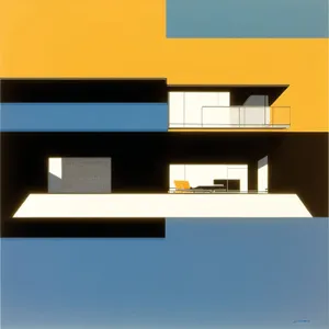 Modern 3D business graphic symbol sign design