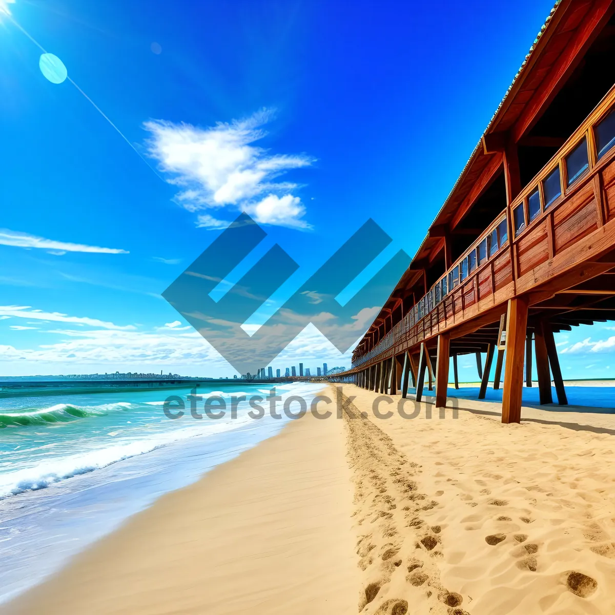 Picture of Serene Paradise: Beautiful Beachfront Bliss