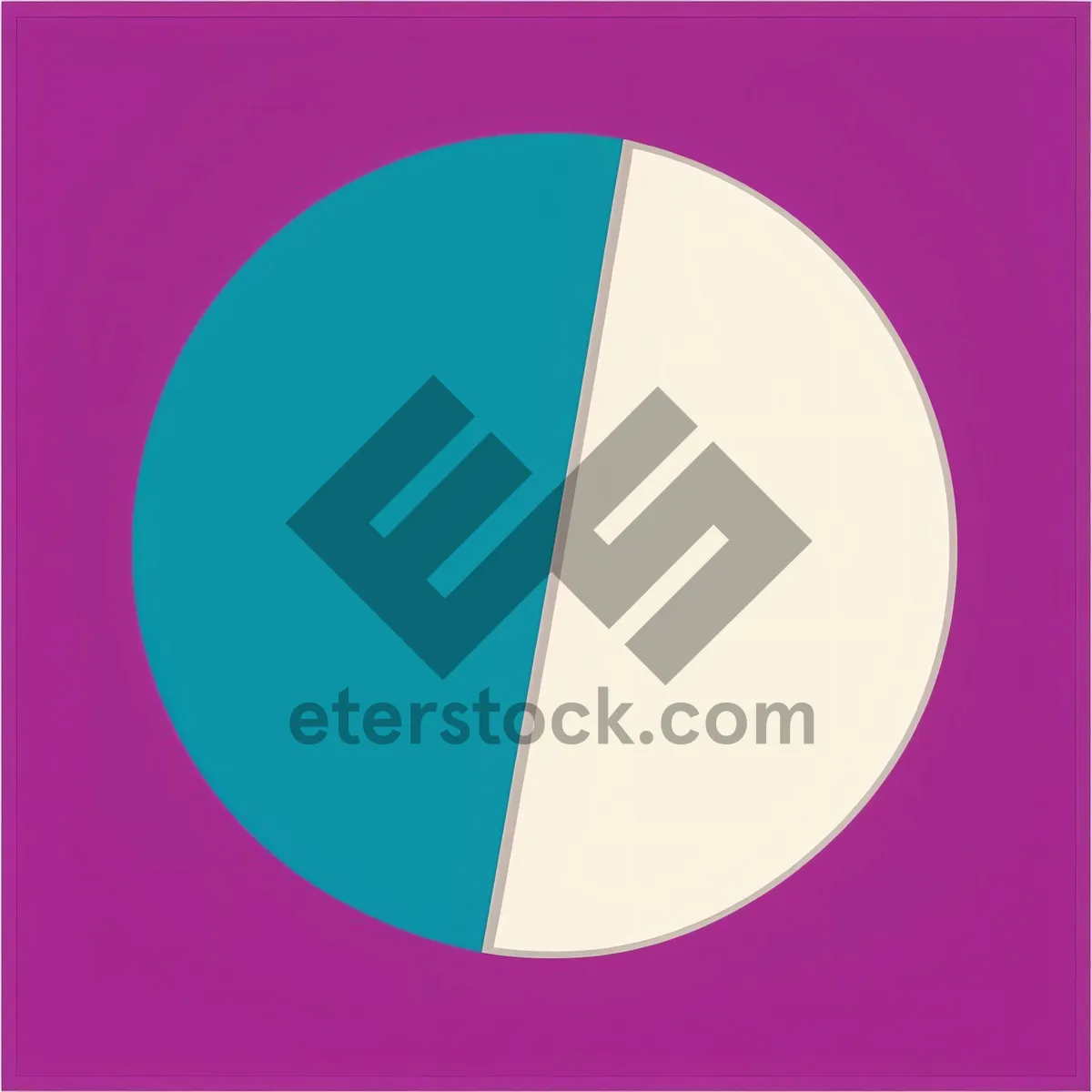 Picture of Circular Design Symbol with Reflective Button