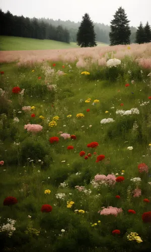 Yellow Poppy Field in Sunny Countryside