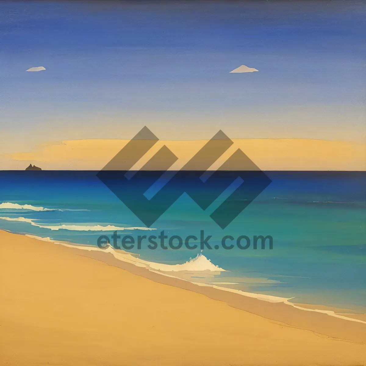 Picture of Serene Sands and Crystal Waves: A Tropical Beach Paradise