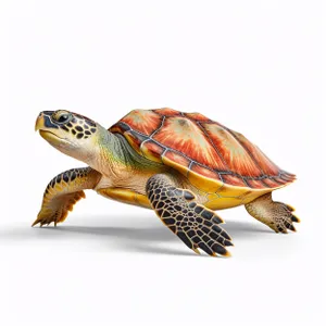 Reptile creature by the sea - Terrapin Turtle Shell