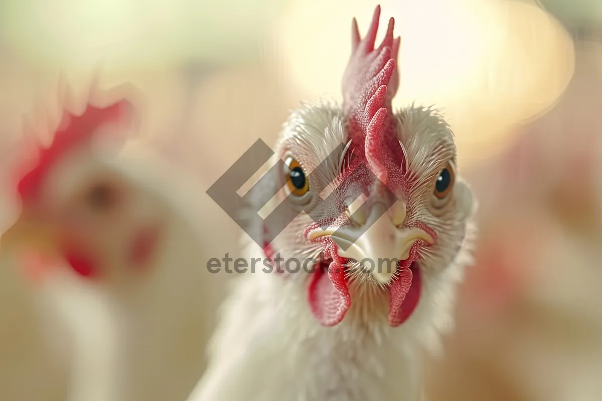 Picture of Adorable Domestic Feline with Feathered Friends