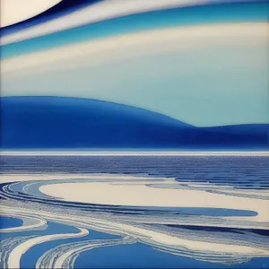 Tropical Island Beach Waves Under Sunny Sky