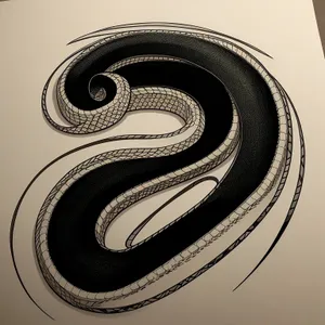 Dynamic Serpent Spiral Art