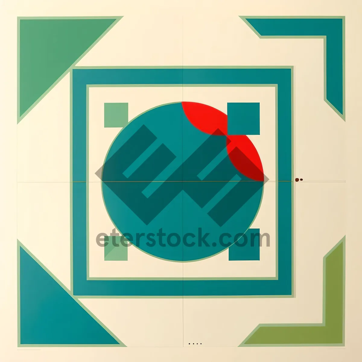 Picture of Bank Facility Symbol and Flag Icon